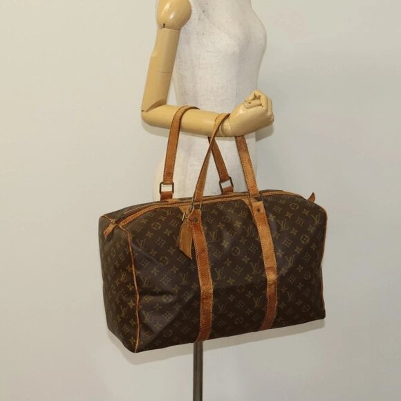 LOUIS VUITTON Monogram Sac Souple 45 Boston Bag LV Auth - Picture 15 of 16